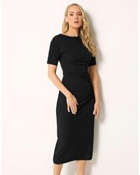Long Tall Sally - Ruched Detail Midi Dress - Lyst