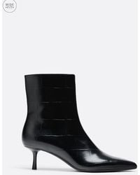 Stradivarius - Wide Fit Kitten Heel Ankle Boots - Lyst