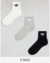 adidas Originals - 3 Pack Mid Ankle Socks - Lyst