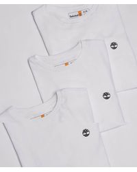 Timberland - Dunstan 3 Pack Small Chest Logo T-shirts - Lyst