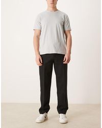 ASOS - Straight Leg Wool Blend Dress Pants - Lyst