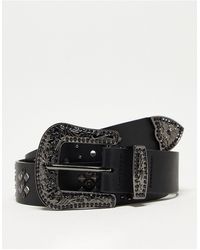 ASOS – westerngürtel - Weiß
