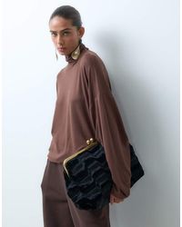 ASOS - Drapey Batwing Turtle Neck Long Sleeve Top - Lyst