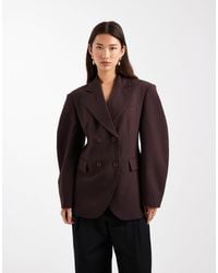 ASOS - Tailored Cocoon Sleeve Double Breasted Blazer - Lyst
