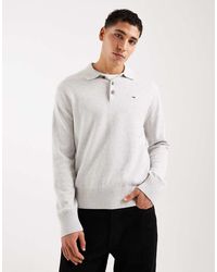Tommy Hilfiger - Essential Knitted Long Sleeve Polo Shirt - Lyst