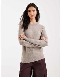 Vero Moda - Round Neck Knitted Jumper - Lyst