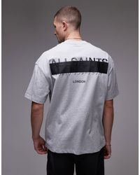 AllSaints - – redact – oversize-t-shirt - Lyst