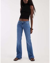 ONLY - Lola Super Low Waist Flared Jeans - Lyst