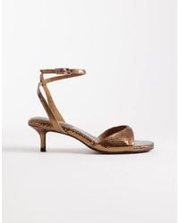 ASOS - Heartfelt Barely There Kitten Heel Sandals - Lyst