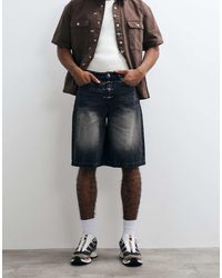 Liquor N Poker - Fireman Buckle Denim Jorts - Lyst