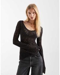 Hollister - Long Sleeve Boho Babydoll Top - Lyst