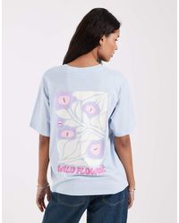 JJXX - Oversized T-Shirt With Floral Print - Lyst