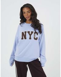 Brave Soul - Slogan Crew Neck Sweatshirt - Lyst