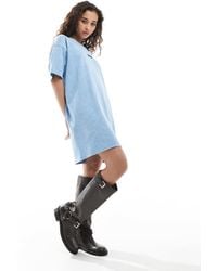 Vans - – center vee – t-shirt-kleid - Lyst