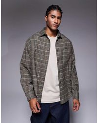 ASOS - Regular Flannel Plaid Shirt - Lyst