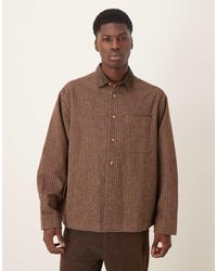 ASOS - Oversized Wool Look Check Shirt - Lyst