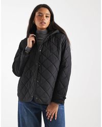 ONLY - Quilted Hooded Jacket - Lyst