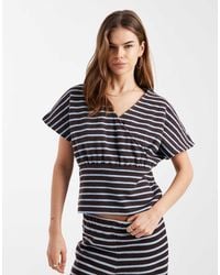 ASOS - Short Sleeve Wrapped Cinched Co-ord Top - Lyst