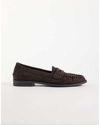 New Look - Faux Suede Penny Loafer - Lyst