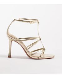 ASOS - Wide Fit Natalia Caged T Bar High Heel Sandals - Lyst