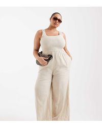 Brave Soul - Brave Soul Curve Scoop Neck Jumpsuit - Lyst