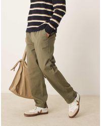 Barbour - Washed Stretch Twill Relaxed Fit Trouser - Lyst