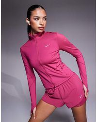 Nike - Swift Dri-fit Fitted Full Zip Top - Lyst