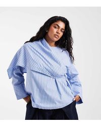 Vero Moda - Long Sleeve Blouse With Scarf Detail - Lyst