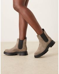 Timberland - Cambria valley - bottines chelsea en daim à semelle chunky - Lyst