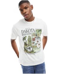 Cotton On - Cotton on - t-shirt ampia vintage con grafica "dakota" - Lyst