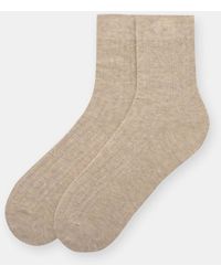 Pull&Bear - Chaussettes en coton - sable - Lyst