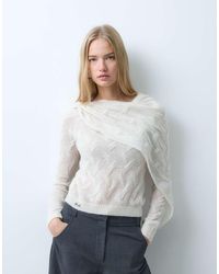 laagam - Parker Asymmetric Textured Knitted Jumper - Lyst