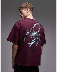 Alpha Industries - T-Shirt Van 100% Katoen Met Schorpioenprint Op De Achterkant - Lyst