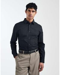 ASOS - Regular Fit Smart Poplin Shirt - Lyst