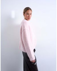 TOPSHOP - Knitted Premium Alpaca Jumper - Lyst