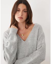 Threadbare - Pullover mit v-ausschnitt - Lyst