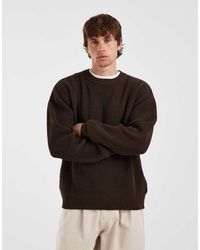 Redefined Rebel - Boxy Oversized Ribbed Crew Neck Jumper - Lyst