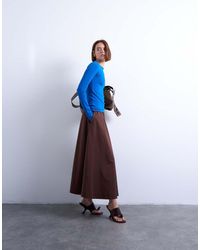 TOPSHOP - Premium Rib Long Sleeve Top - Lyst