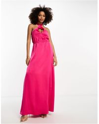 Y.A.S - Bridesmaid Satin Multiway Halterneck Maxi Dress - Lyst