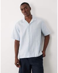 SELECTED - Linen-blend Short Sleeve Shirt - Lyst