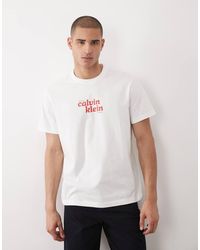 Calvin Klein - Centre Logo T-Shirt - Lyst