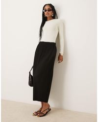 Y.A.S - Plisse Midi Skirt - Lyst