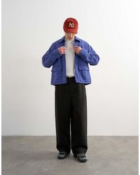 TOPMAN - baggy Fit Herringbone Trousers - Lyst