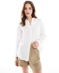 Jdy - Loose Fit Cheesecloth Co-ord Shirt - Lyst
