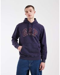 Gap - Garment Dye Chest Logo Hoodie - Lyst