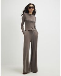 River Island - Long Sleeve Soft Touch Top - Lyst