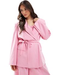 ASOS - Blazer oversize habillé d'ensemble avec liens à la taille - Lyst