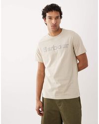 Barbour - Kilnwick Tartan Check Logo T-shirt - Lyst