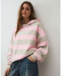Bershka - Printed Hoodie - Lyst