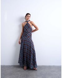 TOPSHOP - Maxi-Jurk Met Wijde Rok En Verlaagde Taille - Lyst